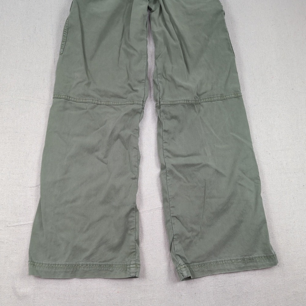 American Eagle Pants Womens 0 Khaki Green Super High Rise Baggy Wide Leg Cargo - Picture 15 of 16